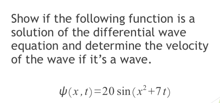 Solved Show if the following function is asolution of the | Chegg.com