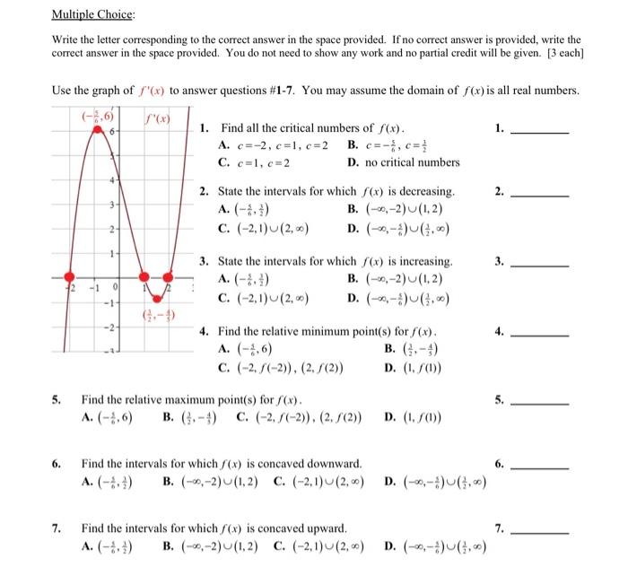Solved Write the letter corresponding to the correct answer | Chegg.com