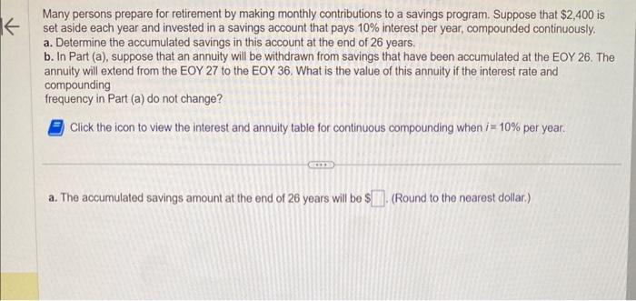 Solved Many persons prepare for retirement by making monthly | Chegg.com
