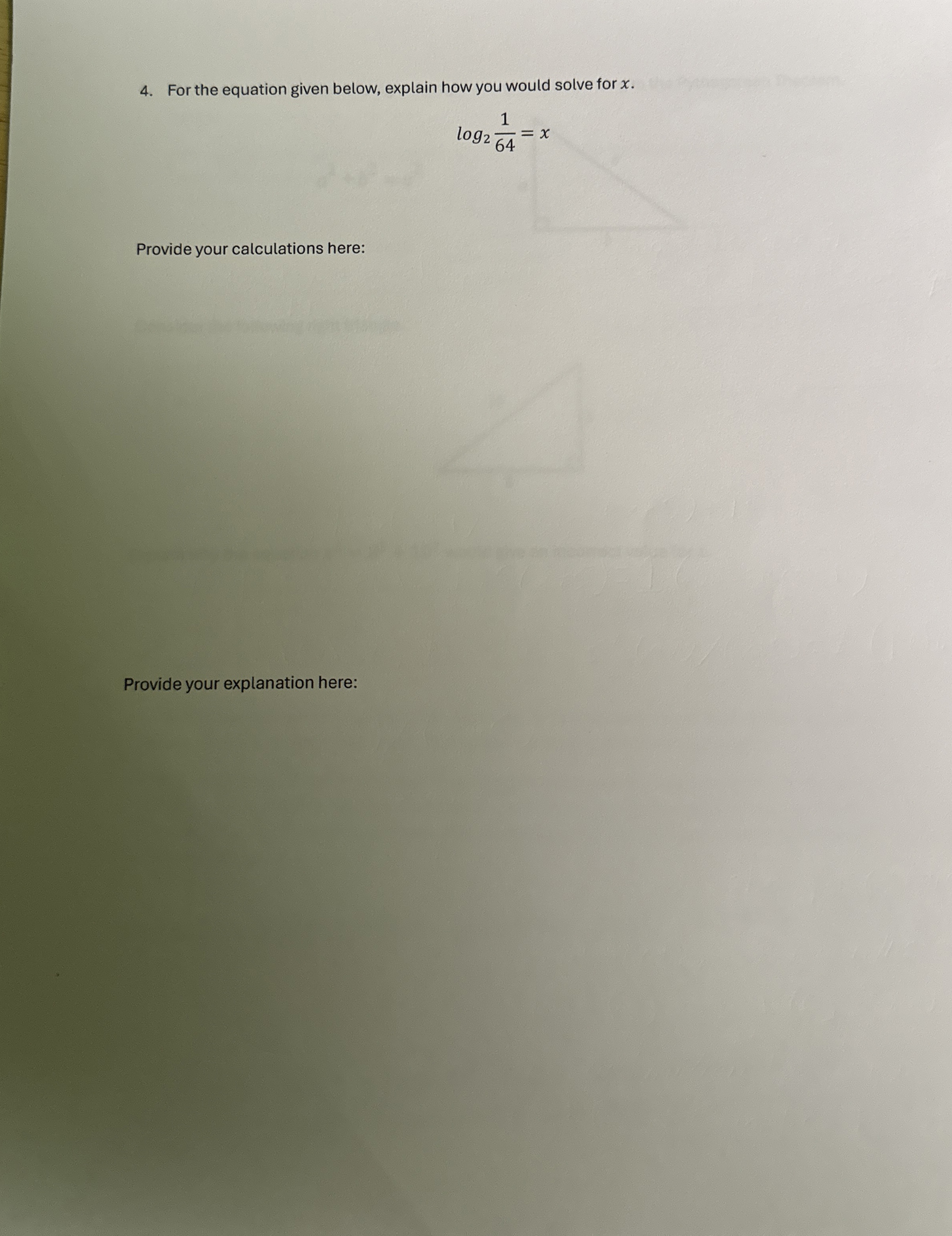 Solved For the equation given below, explain how you would | Chegg.com