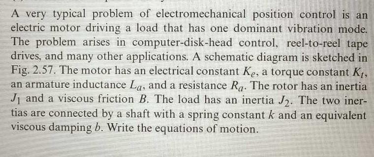 Solved 21 Write the differential equations for the | Chegg.com