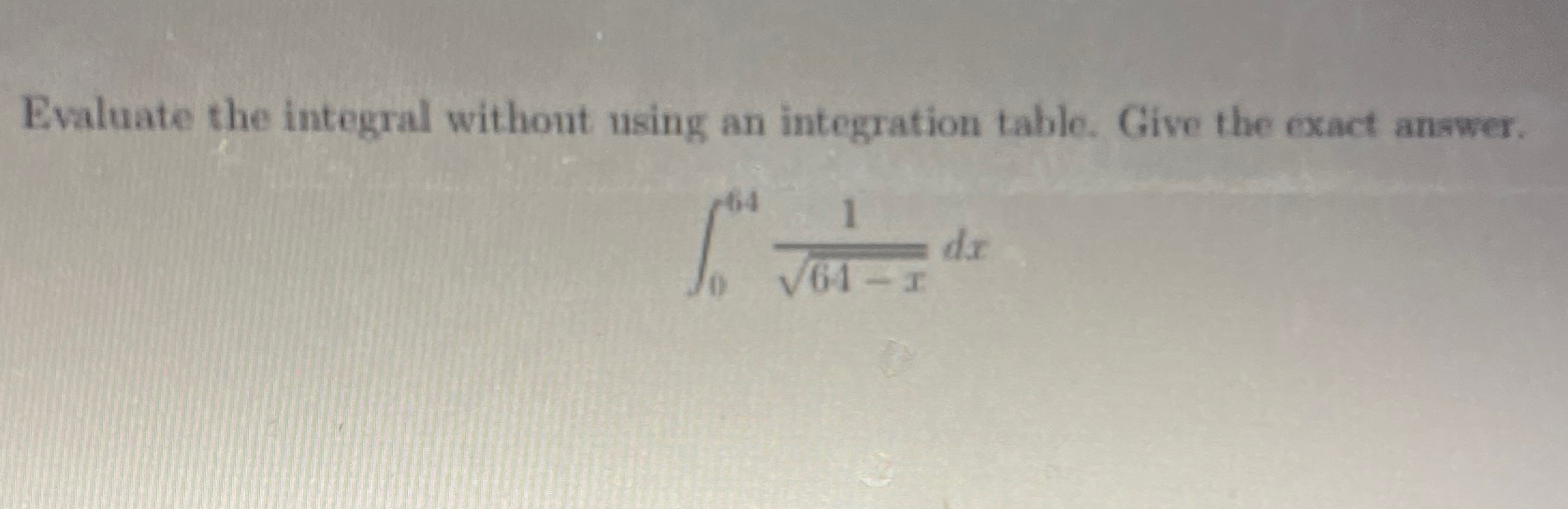 Solved Evaluate the integral without using an integration | Chegg.com