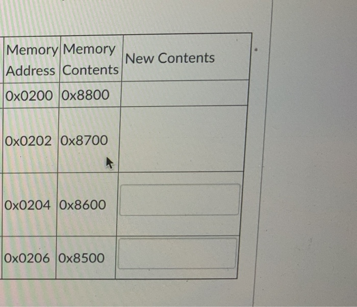 Solved Please Consider The Following Segment Of An Assemb Chegg Com