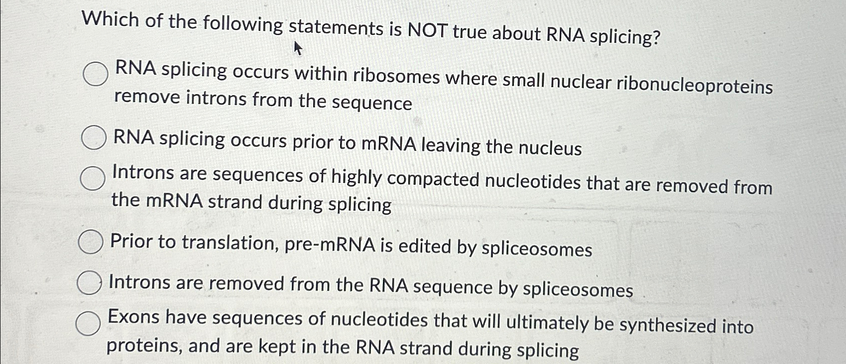 Solved Which of the following statements is NOT true about | Chegg.com