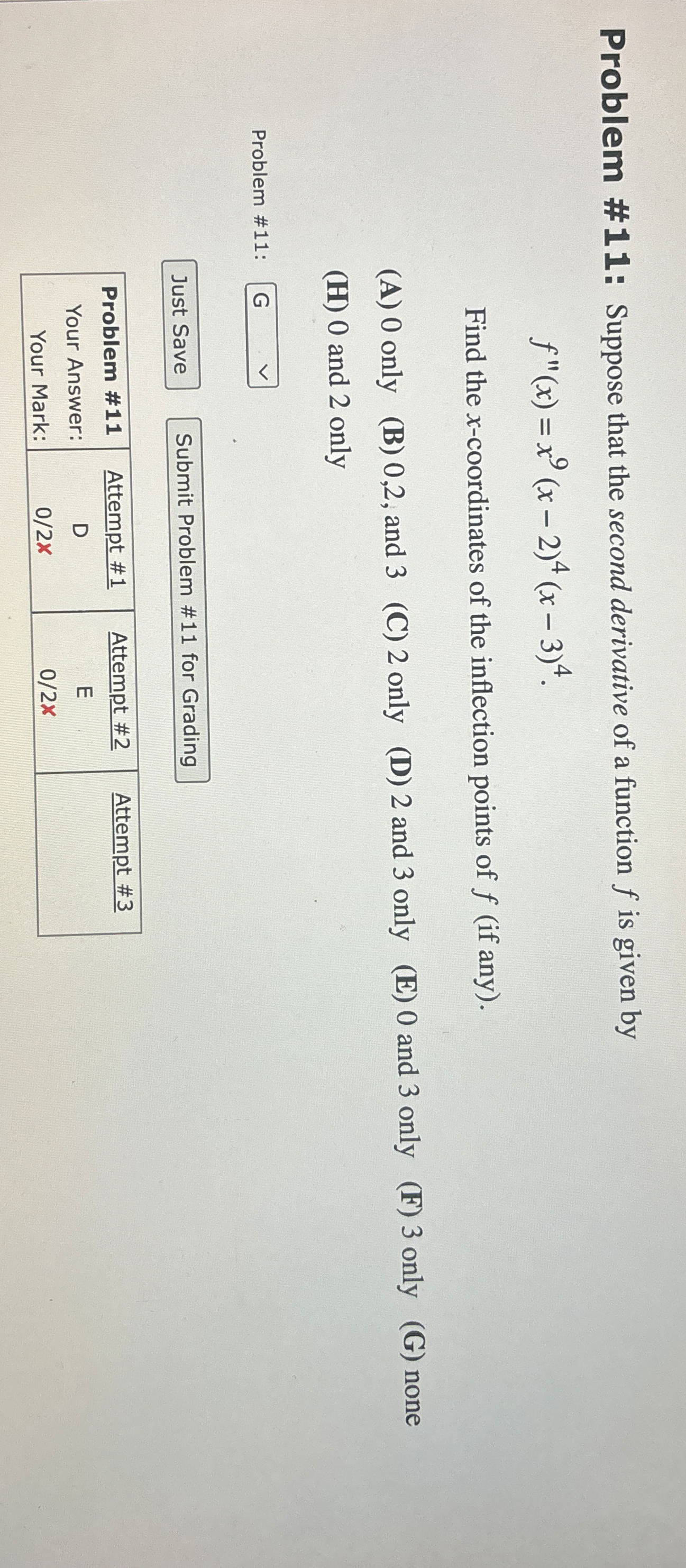 Solved Problem #11: Suppose that the second derivative of a | Chegg.com