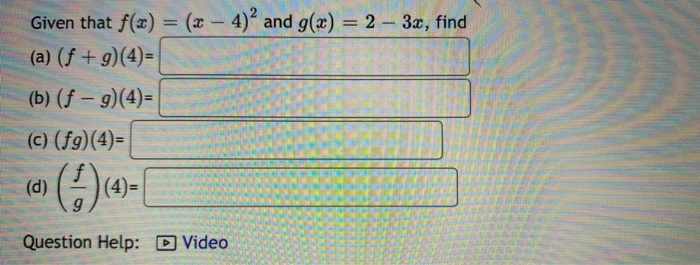 Solved Given the function f(x) = 2x + 7, evaluate and | Chegg.com
