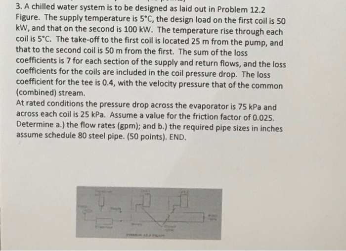 3. A chilled water system is to be designed as laid | Chegg.com