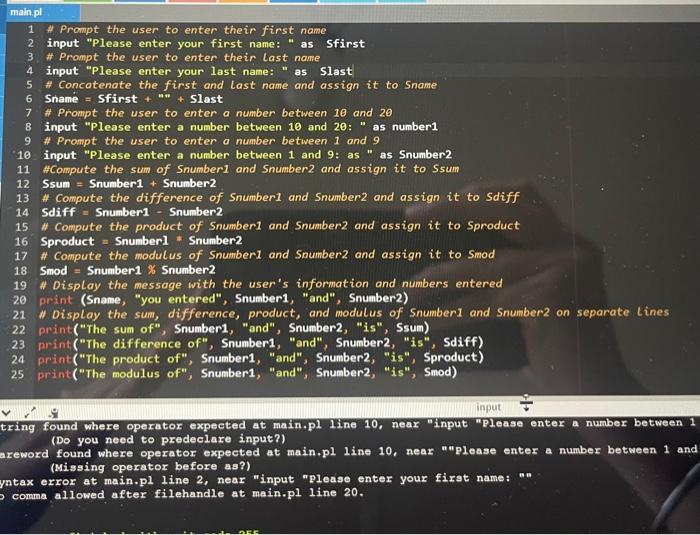 can you solve the error in the code and what is the | Chegg.com
