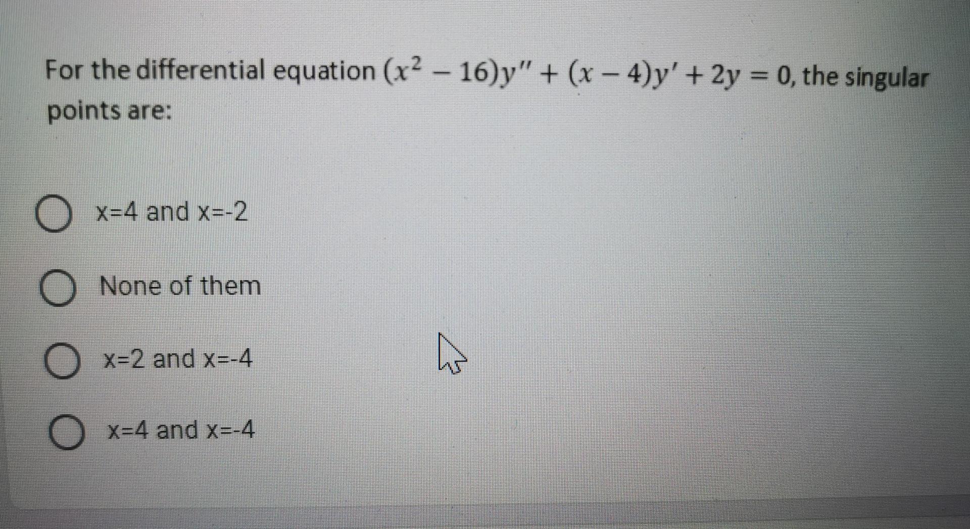 y 2 16x x 0 x 4