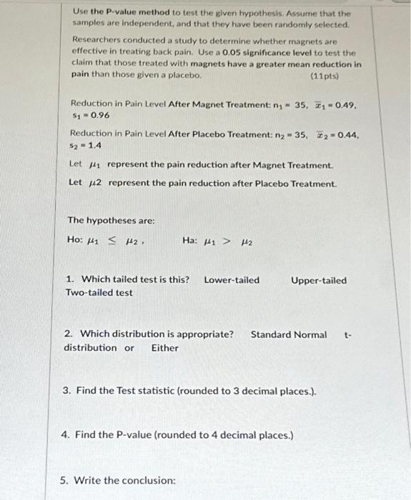 use-the-p-value-method-to-test-the-given-hypothesis-chegg