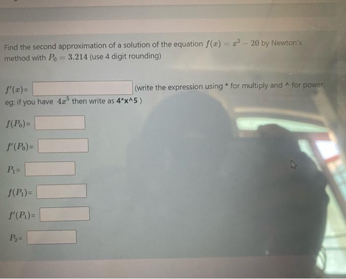 Solved Find the second approximation of a solution of the | Chegg.com