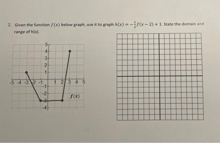 Solved Chapter 3 Written Homework 1. Given the functions | Chegg.com