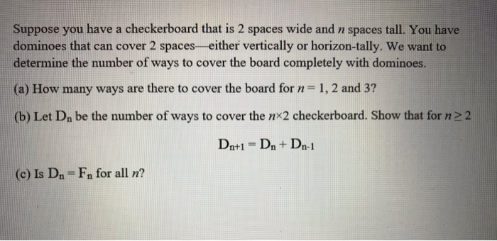 Solved Suppose you have a checkerboard that is 2 spaces wide | Chegg.com