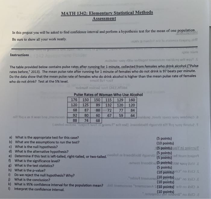 Solved math 1342 elementary statistical methods assessment chegg