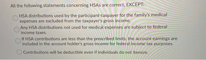 Solved All the following are correct for HRAs except which