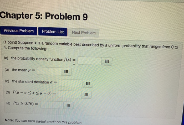 Solved Chapter 5: Problem 9 Previous Problem Problem List | Chegg.com