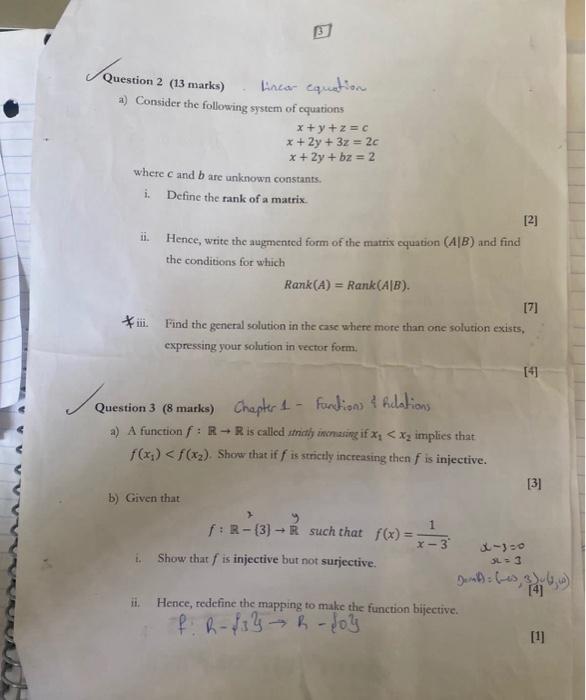 Solved 2uestion 1 (27 marks) Matrix - Chapter 2 a) For any | Chegg.com