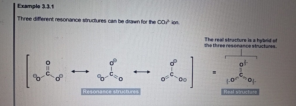 Resonance Structures Example Simple Solved Example 3.3.1Three different resonance structures can | Chegg.com