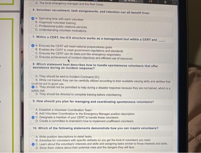 Solved 1 What Is One Reason CERTs Use The Incident Command Chegg