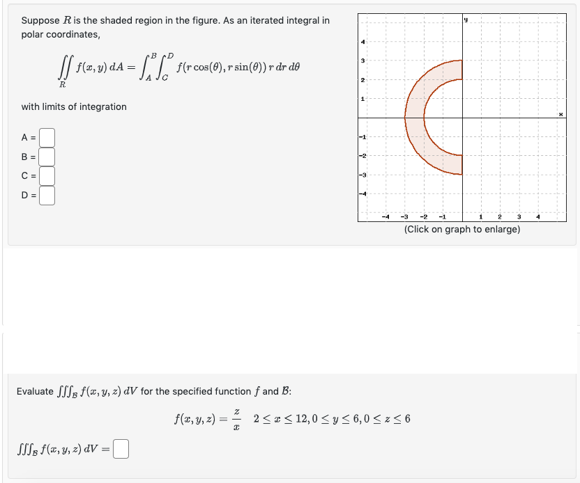 Solved Evaluate ∭bf X Y Z Dv ﻿for The Specified Function F