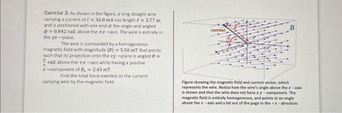Solved Exercise 3: As shown in the figure, a long straight | Chegg.com