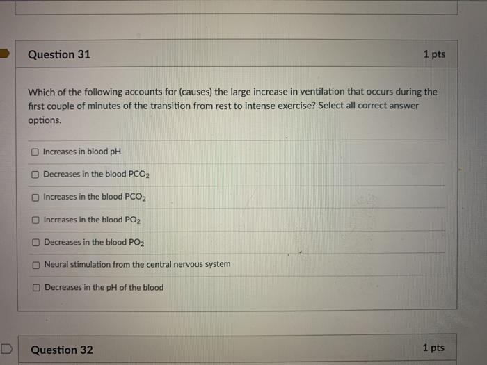 Solved Question 31 1 pts Which of the following accounts for | Chegg.com
