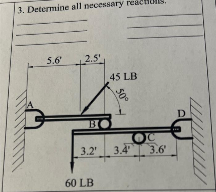 3. Determine all necessary reactions.