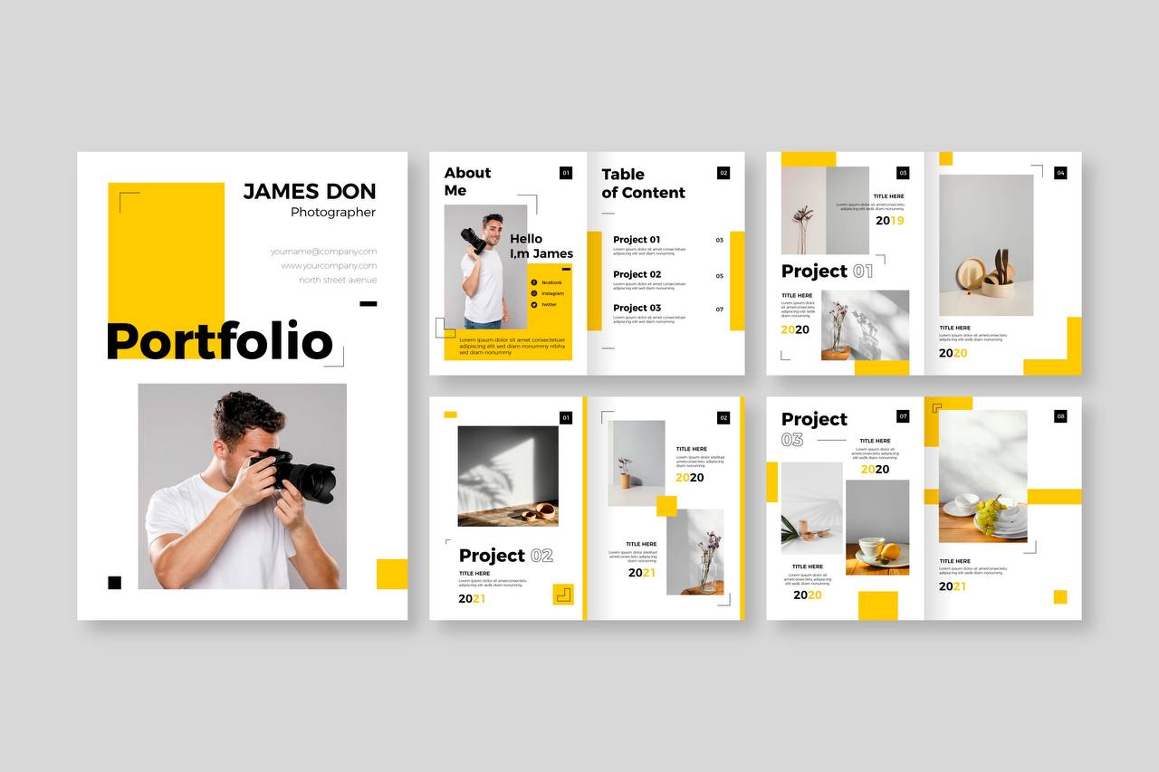 Solved Create a portfolio template using html and css or | Chegg.com
