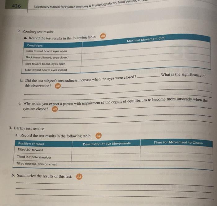 Solved Ear and Equilibrium PART A Assessments Complete the
