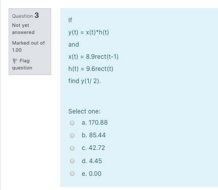 Solved Question 3 If Not yet answered Marked out of 1.00 | Chegg.com
