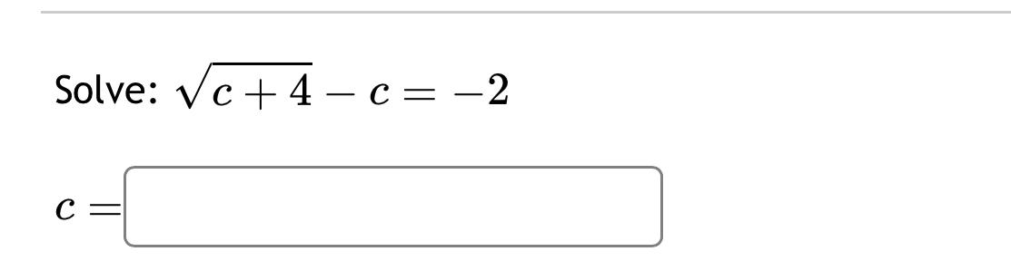 Solved Solve: c+42-c=-2c= | Chegg.com