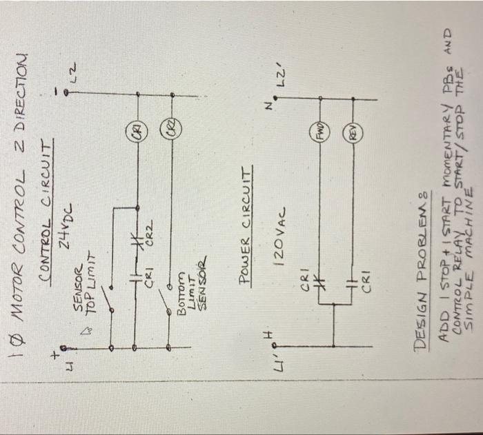 Solved I ∅ MOTOR CONTROL 2 DIRECTION DESIGN PRORLEM: ADD I | Chegg.com