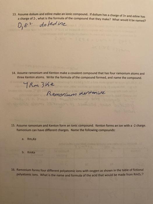 Solved if you could check my answers and fill in ones i dont | Chegg.com