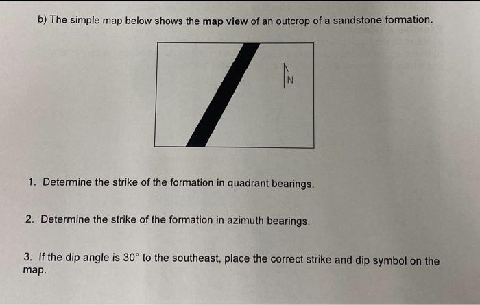 Solved b) The simple map below shows the map view of an | Chegg.com