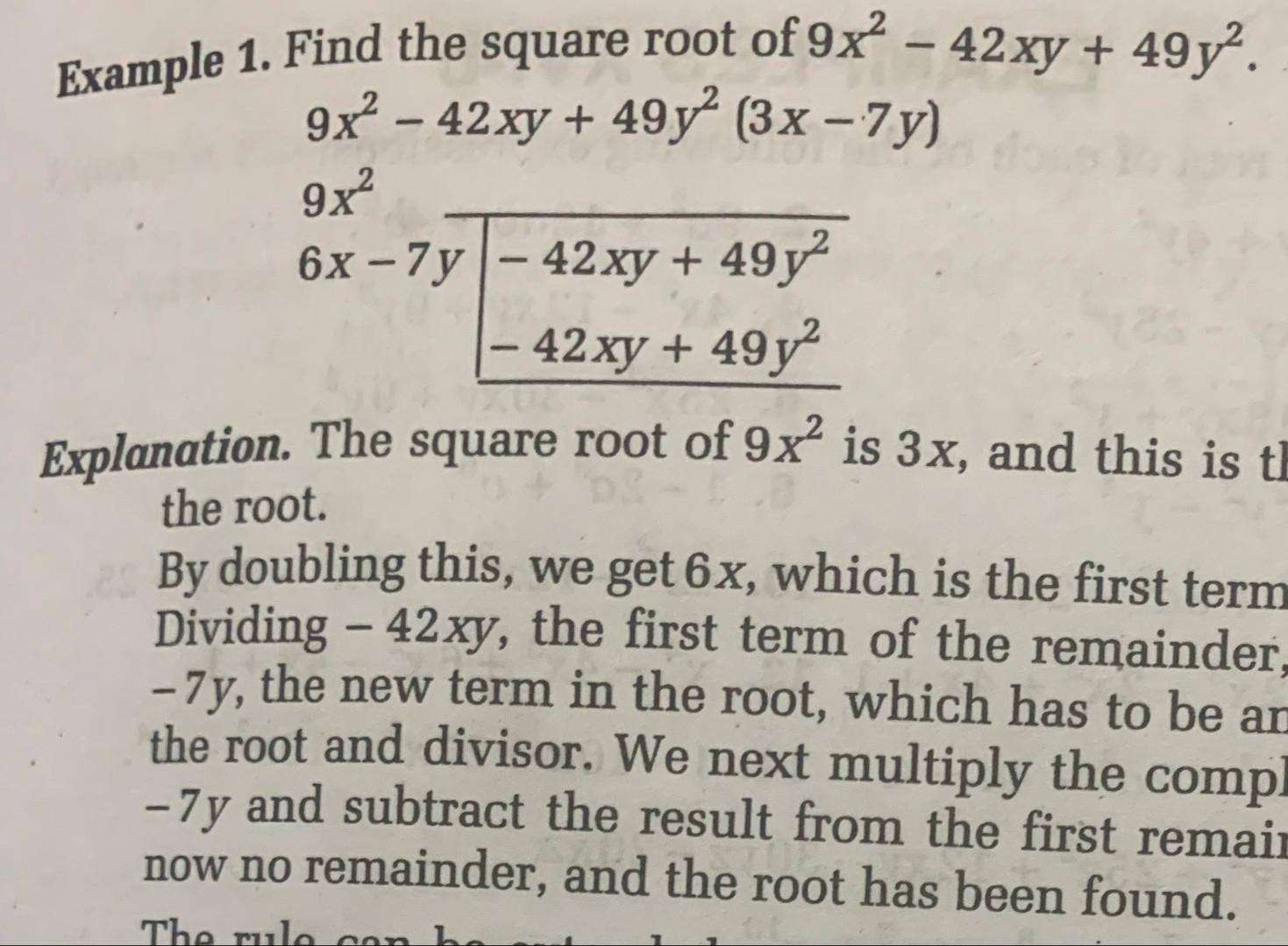 solved-example-1-find-the-square-root-of-9x-42xy-49y-chegg