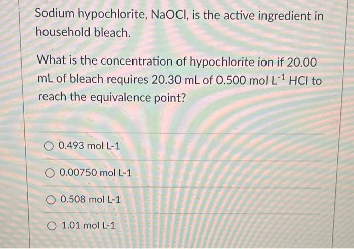 NaClO + HCl: Phương Trình Ion và Ứng Dụng Thực Tế Hấp Dẫn