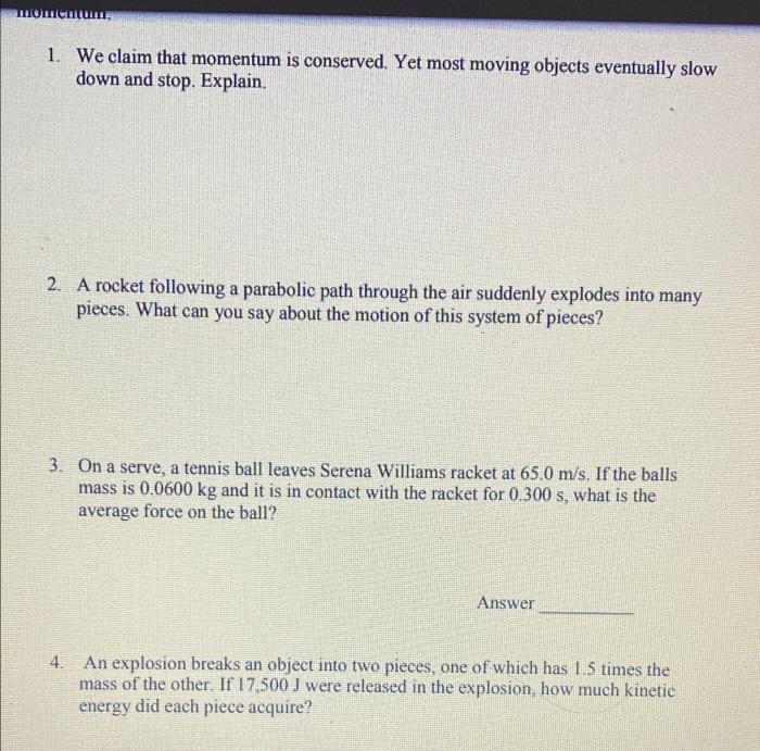 solved-momentum-1-we-claim-that-momentum-is-conserved-yet-chegg