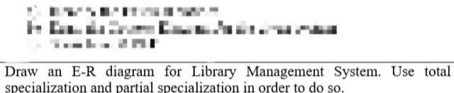 Solved Draw an E-R diagram for Library Management System. | Chegg.com