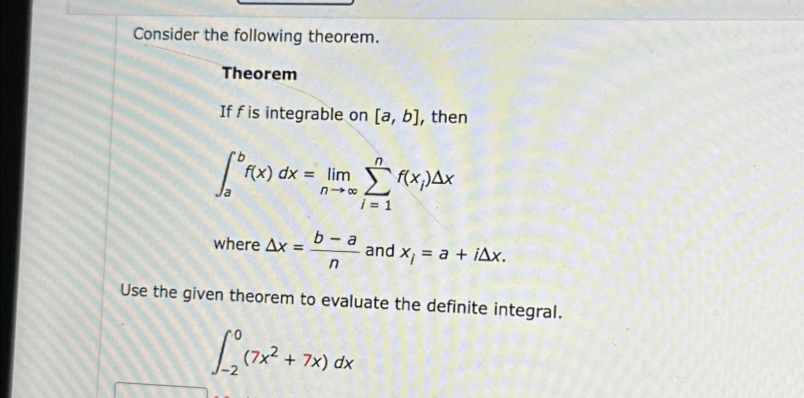 Consider The Following Theorem.TheoremIf F ﻿is | Chegg.com