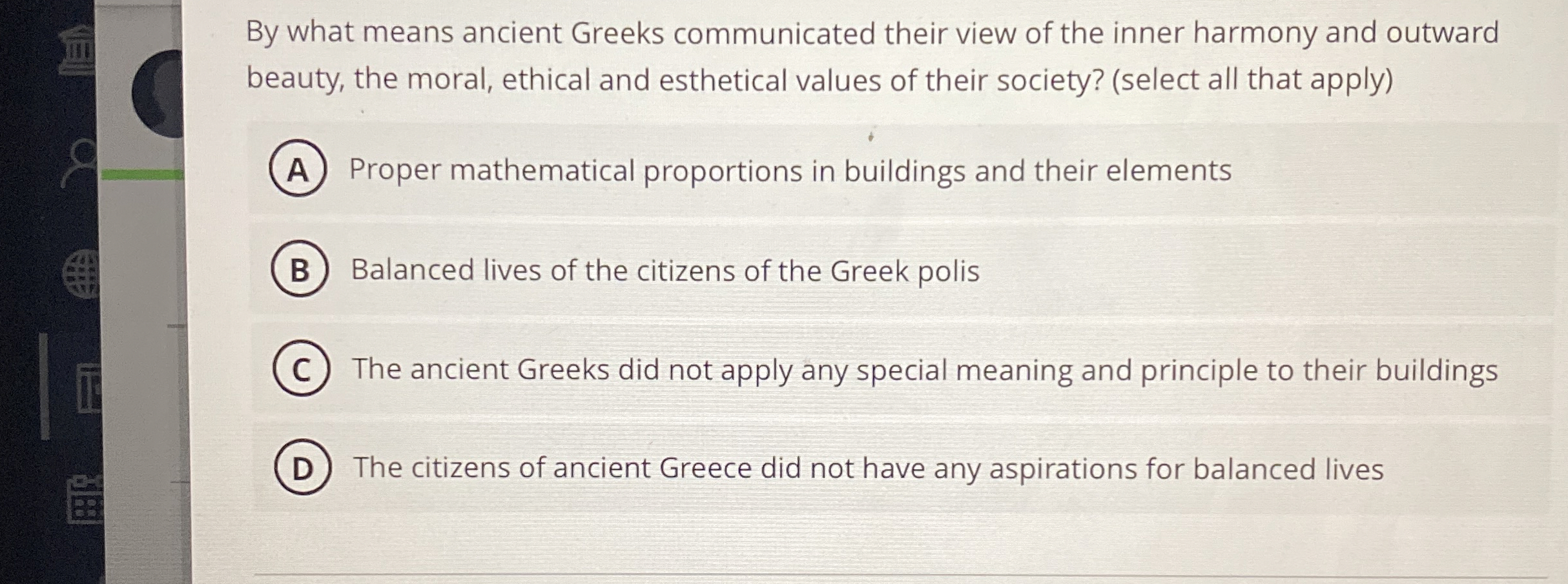 Solved By what means ancient Greeks communicated their view | Chegg.com