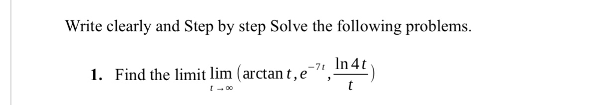 Solved Write clearly and Step by step Solve the following | Chegg.com