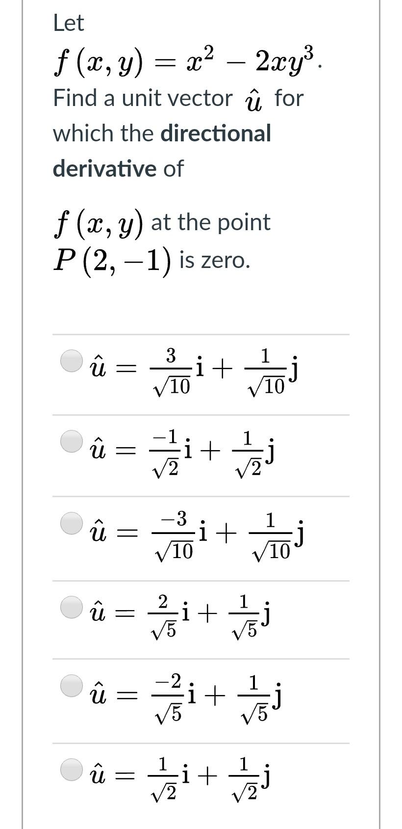 Solved Let F X Y X2 2xy Find A Unit Vector U For Chegg Com