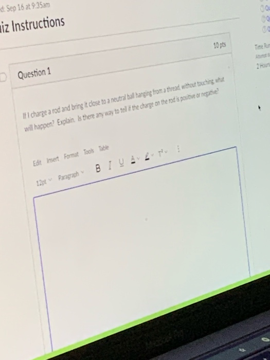 Solved d: Sep 16 at 9.35am niz Instructions 10 pts Question | Chegg.com