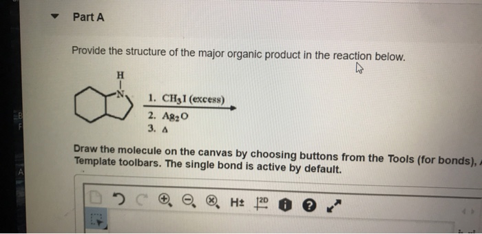 Solved Part A Provide The Structure Of The Major Organic | Chegg.com