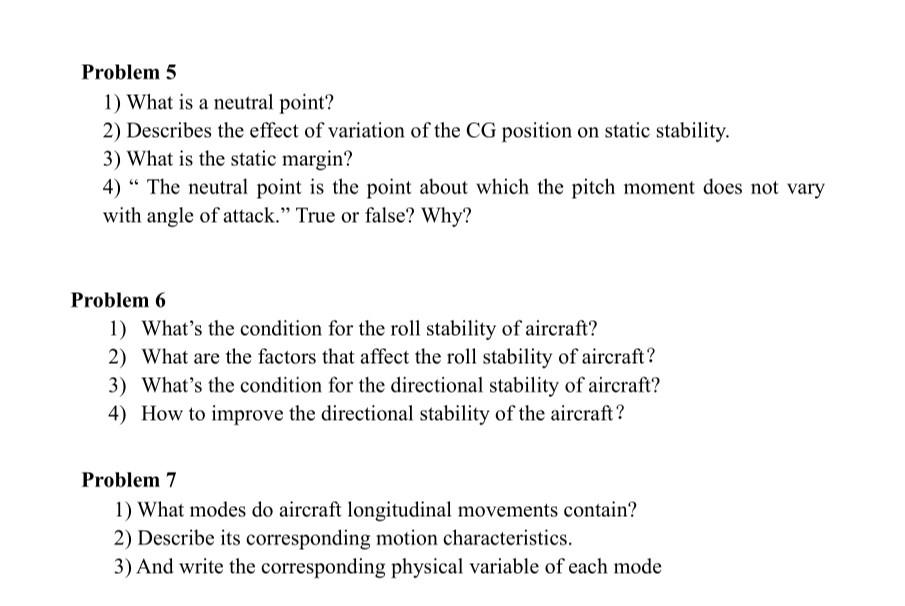 Solved Problem 5 1) What is a neutral point? 2) Describes | Chegg.com