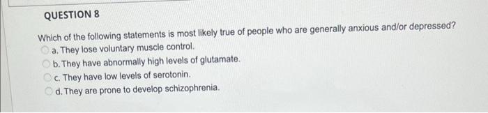 Solved Which of the following statements is most likely true | Chegg.com