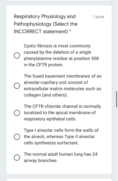 Solved 1 point Synaptic Transmission. (select the INCORRECT | Chegg.com