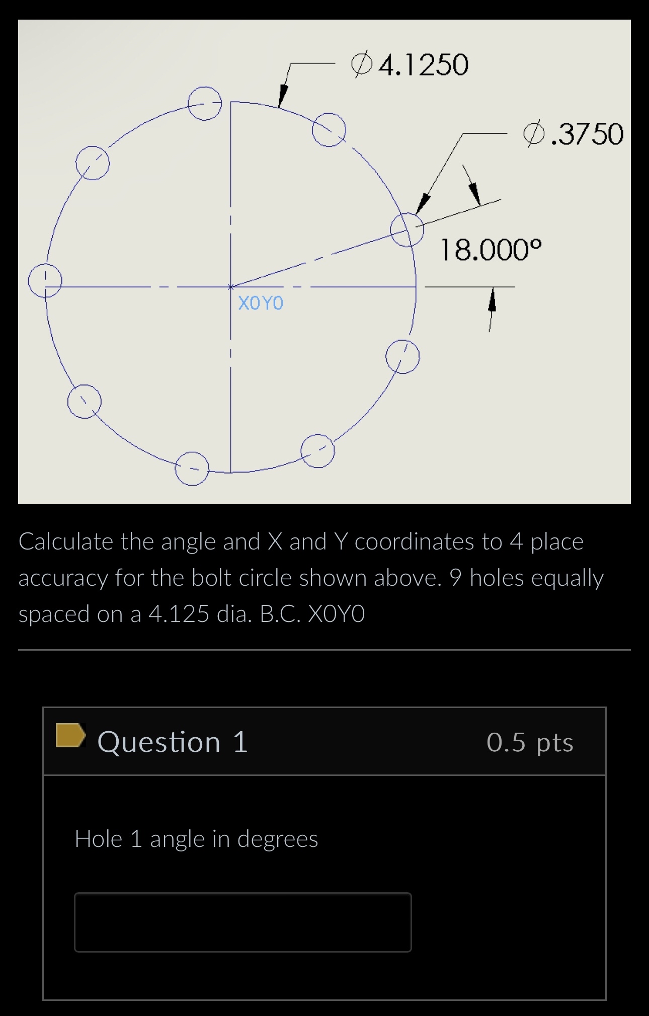 Solved Calculate the angle and x ﻿and Y ﻿coordinates to 4 | Chegg.com