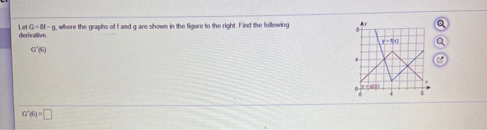 Solved Let G=8f-9, Where The Graphs Off And G Are Shown In | Chegg.com