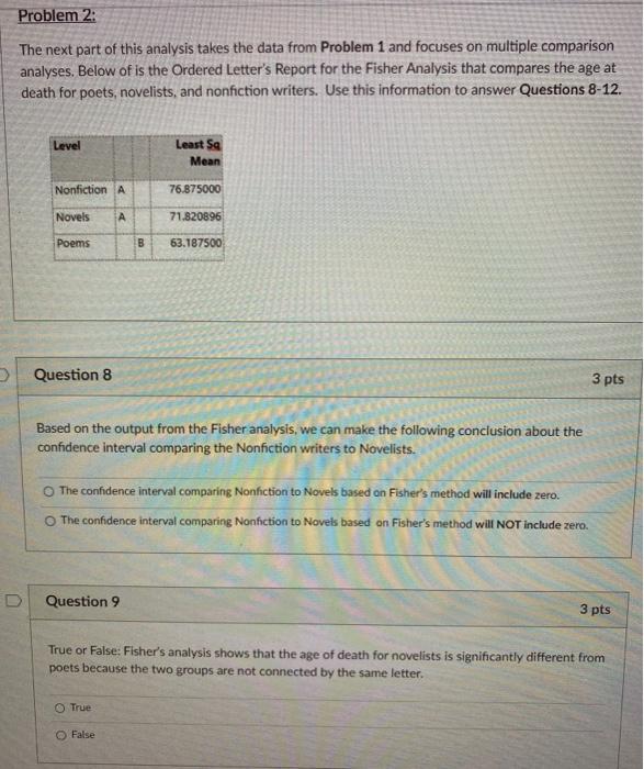 Solved Problem 2: The Next Part Of This Analysis Takes The | Chegg.com